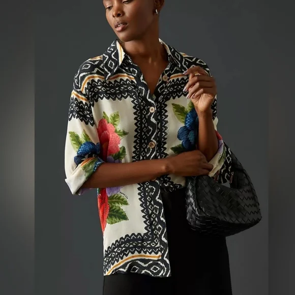 Farm Río By Anthropologie Classic Button Down - Picture 5 of 11